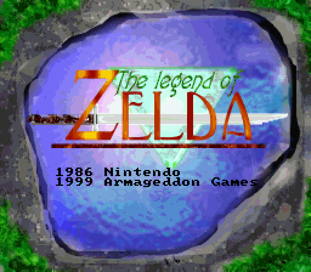 The 1999 Zelda Classic title screen